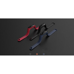 Tech-Protect Smooth dėklas, skirtas Xiaomi Mi Band 3/ 4 - juoda ir raudona