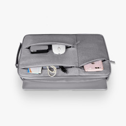 Tech-Protect Pocket dangtelis 14" nešiojamam kompiuteriui - tamsiai pilkas