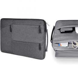 Tech-Protect Pocket dangtelis 14" nešiojamam kompiuteriui - tamsiai pilkas