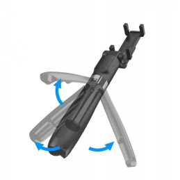 Tech-Protect L01S Bluetooth asmenukių lazdelė su trikoju iki 70cm - juoda