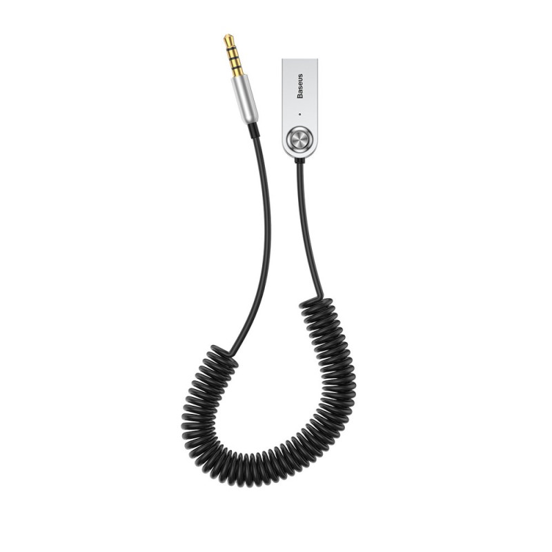 Baseus BA01 Bluetooth 5.0 garso imtuvo garso adapterio kabelis AUX lizdas juodas (CABA01-01)