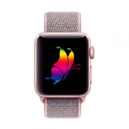 Tech-Protect nailoninis dirželis, skirtas Apple Watch 4/ 5/ 6/ 7/ 8/ 9/ SE (38/ 40/ 41 mm) – rožinis
