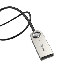 Baseus BA01 Bluetooth 5.0 garso imtuvo garso adapterio kabelis AUX lizdas juodas (CABA01-01)