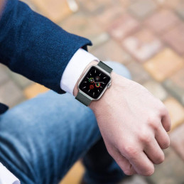Tech-Protect MilaneseBand, skirta Apple Watch 4/ 5/ 6/ 7/ 8/ 9/ SE (38/ 40/ 41 mm) – sidabrinė