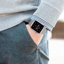 Tech-Protect MilaneseBand, skirta Apple Watch 4/ 5/ 6/ 7/ 8/ 9/ SE (38/ 40/ 41 mm) – juoda