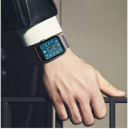 Tech-Protect LinkBand, skirta Apple Watch 4/ 5/ 6/ 7/ 8/ 9/ SE/ Ultra 1/ 2 (42/ 44/ 45/ 49 mm) – juoda