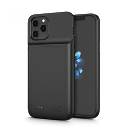 Tech-Protect PowerCase dėklas, skirtas iPhone 12 / 12 Pro su 4800 mAh maitinimo bloku - juodas