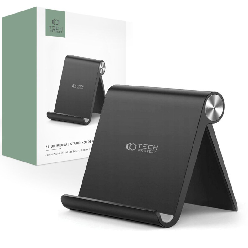 Tech-Protect Z1 universalus stovas išmaniajam telefonui/ planšetei - juodas