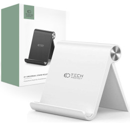 Tech-Protect Z1 universalus stovas išmaniajam telefonui/ planšetei - baltas