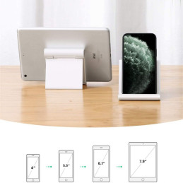 Tech-Protect Z1 universalus stovas išmaniajam telefonui/ planšetei - baltas
