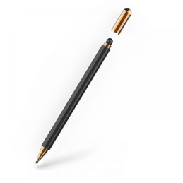 Tech-Protect Charm Stylus - juoda ir auksinė