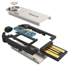 Baseus BA01 Bluetooth 5.0 garso imtuvo garso adapterio kabelis AUX lizdas juodas (CABA01-01)