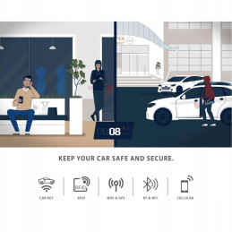 Tech-Protect V2 RFID dėklas automobilio raktams - juodas