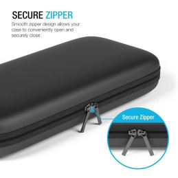 Tech-Protect HardPouch dėklas, skirtas Nintendo Switch / Switch OLED - juodas