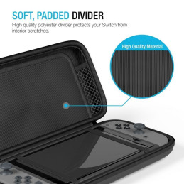 Tech-Protect HardPouch dėklas, skirtas Nintendo Switch / Switch OLED - juodas