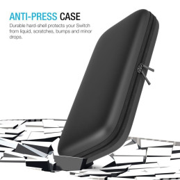 Tech-Protect HardPouch dėklas, skirtas Nintendo Switch / Switch OLED - juodas