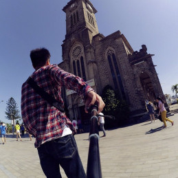 Tech-Protect monopadelis GoPro Hero su asmenukių lazdele iki 92cm - juodas