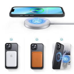 Tech-Protect MagMat MagSafe dėklas skirtas iPhone 13 Pro Max - matinė juoda