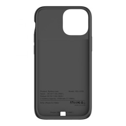 Tech-Protect PowerCase dėklas, skirtas iPhone 12 mini / 13 mini su 4700 mAh maitinimo bloku - juodas