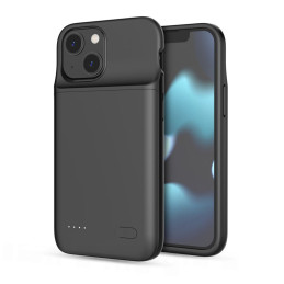Tech-Protect PowerCase dėklas, skirtas iPhone 12 mini / 13 mini su 4700 mAh maitinimo bloku - juodas