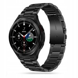 Tech-Protect nerūdijančio plieno apyrankė, skirta Samsung Galaxy Watch 4/ 5/ 5 Pro/ 6/ 7/ FE – juoda