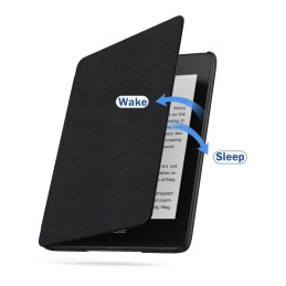 Tech-Protect SmartCase dėklas, skirtas Kindle Paperwhite V / 5 / Signature Edition - mėlynas su sakurų gėlėmis