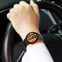 Tech-Protect nailoninis dirželis, skirtas Samsung Galaxy Watch 4/ 5/ 5 Pro/ 6/ 7/ FE – juodas