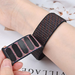 Tech-Protect nailoninis dirželis, skirtas Samsung Galaxy Watch 4/ 5/ 5 Pro/ 6/ 7/ FE – juodas