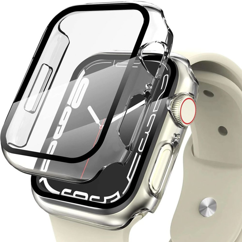Tech-Protect Defense360 dėklas, skirtas Apple Watch 7 / 8 / 9 (41 mm) - skaidrus