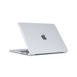 Tech-Protect SmartShell dėklas, skirtas MacBook Pro 14" M1 / M2 / M3 2021-2023 - skaidrus