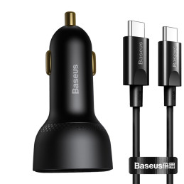 Baseus Superme greitas USB / USB tipo C automobilinis įkroviklis 100W PPS greito įkrovimo maitinimo tiekimas + USB tipo ...