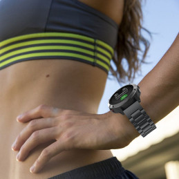 Tech-Protect nerūdijančio plieno apyrankė, skirta Garmin Fenix 3 / 5X / 3HR / 5X Plus / 6X / 6X Pro / 7X - juoda