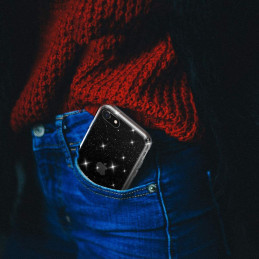 Tech-Protect Glitter iPhone 7 / 8 / SE 2020 / 2022 dėklas - skaidrus ir sidabrinis