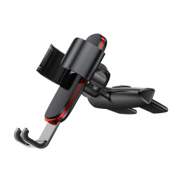 Baseus Metal Age Gravity Car Mount metalinis automobilinis gravitacijos laikiklis CD lizdui juodas (SUYL-J01)