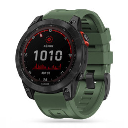 Tech-Protect IconBand dirželis, skirtas Garmin Fenix 3 / 5X / 3HR / 5X Plus / 6X / 6X Pro / 7X - žalias