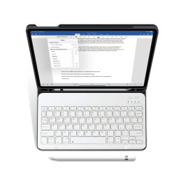 Tech-Protect SC Pen + klaviatūros dėklas su klaviatūra, skirtas iPad 10.2" 2019-2021 - juodas