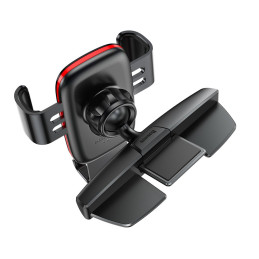 Baseus Metal Age Gravity Car Mount metalinis automobilinis gravitacijos laikiklis CD lizdui juodas (SUYL-J01)