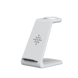 Tech-Protect A8 10W indukcinis įkroviklis išmaniojo telefono / ausinių / išmaniojo laikrodžio stovo „trys viename“ pavid...