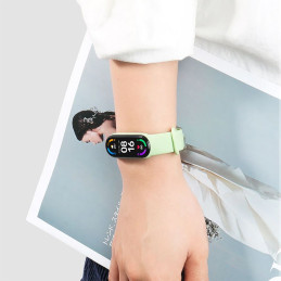 Tech-Protect IconBand dirželis, skirtas Xiaomi Mi Smart Band 5/ 6/ 7/ NFC – juodas