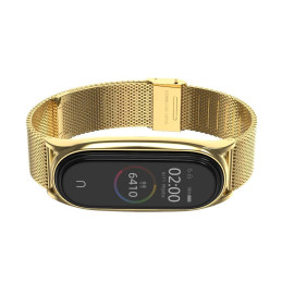 Tech-Protect MilaneseBand dirželis, skirtas Xiaomi Mi Smart Band 7 / 7 NFC - auksinis