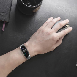 Tech-Protect nerūdijančio plieno apyrankė, skirta Xiaomi Mi Smart Band 7/ 7 NFC - juoda