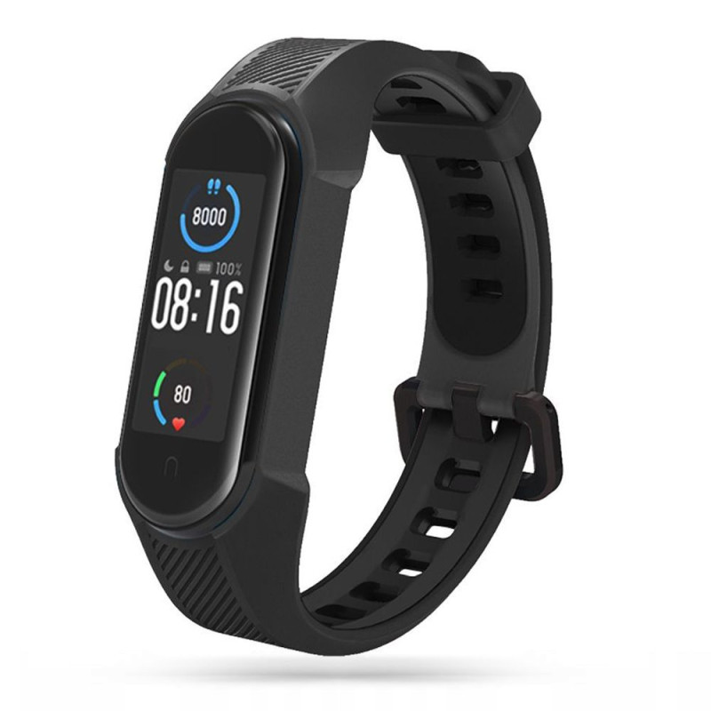 Tech-Protect Armor Strap, skirtas Xiaomi Mi Smart Band 5/ 6/ 7/ NFC – juodas