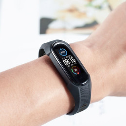 Tech-Protect Armor Strap, skirtas Xiaomi Mi Smart Band 5/ 6/ 7/ NFC – juodas