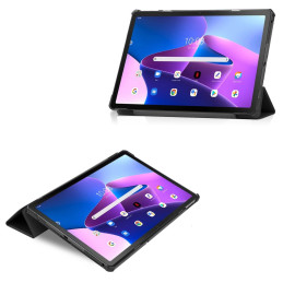 Tech-Protect SmartCase dėklas, skirtas Lenovo Tab M10 Plus (3 gen.) 10,6" TB-125 / TB-128 - juodas