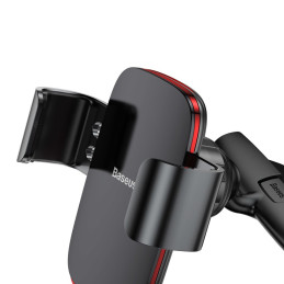 Baseus Metal Age Gravity Car Mount metalinis automobilinis gravitacijos laikiklis CD lizdui juodas (SUYL-J01)