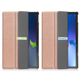 Tech-Protect SmartCase dėklas, skirtas Lenovo Tab M10 Plus (3 gen.) 10,6" TB-125 / TB-128 - rožinis