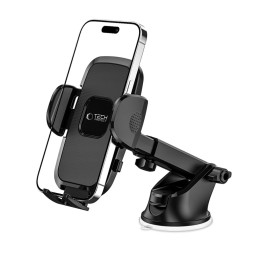 Tech-Protect V3 automobilinio telefono laikiklis priekiniam stiklui/ kabina - juodas