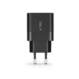 Tech-Protect C30W USB-C PD 30W / USB-A QC 3.0 tinklo įkroviklis - juodas