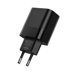 Tech-Protect C30W USB-C PD 30W / USB-A QC 3.0 tinklo įkroviklis - juodas