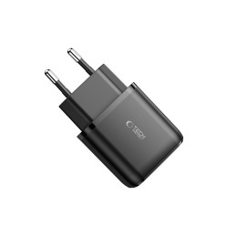 Tech-Protect C20W USB-C PD 20W / USB-A QC 3.0 tinklo įkroviklis – juodas